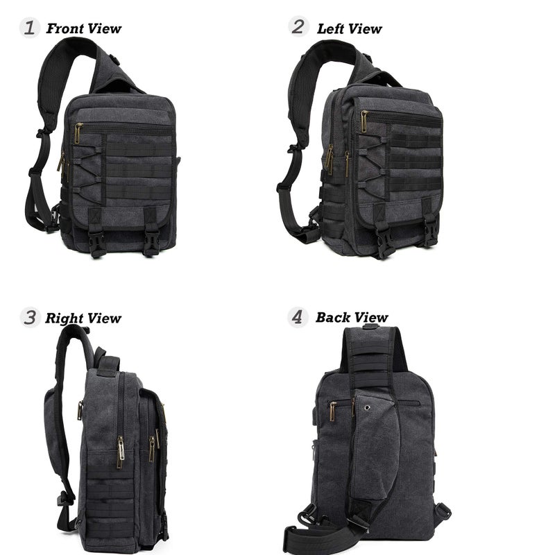 NICGID Tactical Military Backpack Large Daypack Molle Army Assault Pack Bug Out Bag Water Resistant Travel Fishing Hiking Trekking Rucksack - Image 2